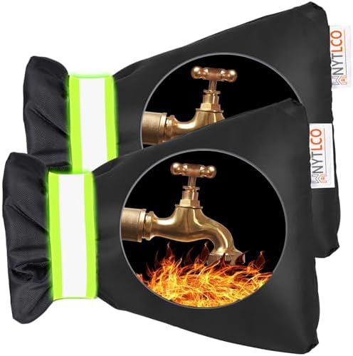 Outdoor Faucet Covers for Winter - 2Pack Hose Bib Covers Freeze Protection by HNYTLCO