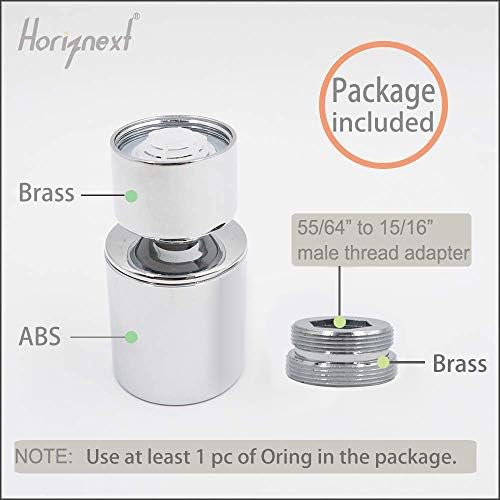 Kitchen Faucet Aerator & Head Replacement, 360° Swivel, 2 Modes - Image 3