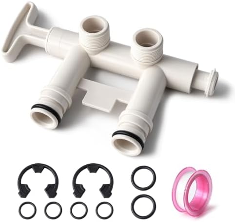 7370286 Water Softener Bypass Valve kit with Clips & O-Rings,PTFE Seal Tape by Unknown