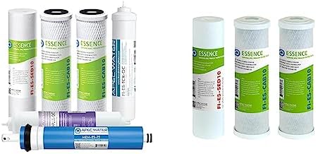 APEC Water Essence Series 75 GPD 6-Stage RO System Bundle with High Capacity Replacement Pre-Filter Set by APECWaterSystems