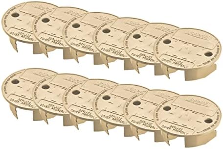 Underhill Sprinkler Valve Round Box Lid, VersaLid 6 Inch to 7 Inch Universal Cover for Automatic Irrigation System, Tan, VL-6T-24, 24 Pack by Underhill