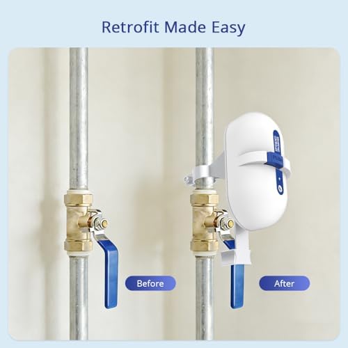 WiFi Smart Water Valve Controller, Remote Shutoff for 1/2 to 1 in Pipe - Image 3