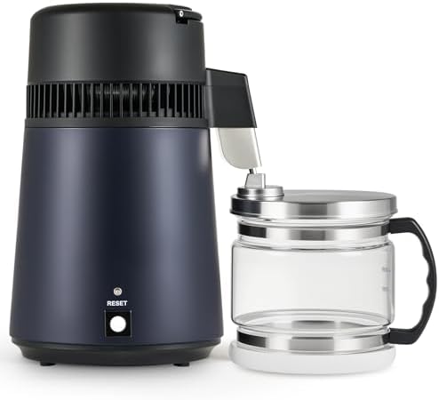 CO-Z 1.1 Gallon Water Distiller, 4L 750W Countertop Maker, Glass Pot by CO-Z