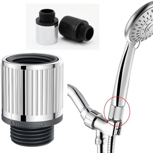 2 Pack Shower Head Flow Control Valve Water Flow Control Valves Showerhead Shut Off Valve Restrictor Regulator for High Pressure Handheld Shower Head Hand Held Showerhead Shower Hose - Image 2