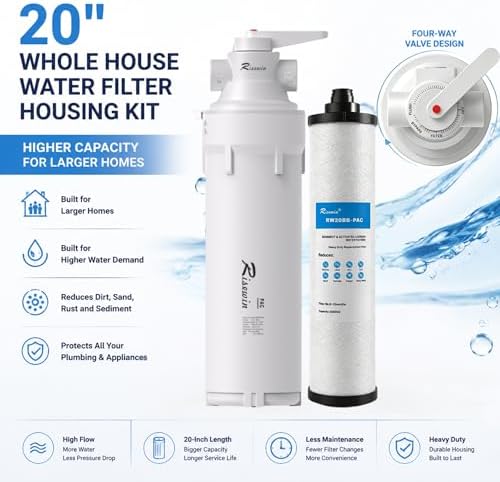 20" Whole House Filter Housing, 16 GPM, 4-Mode Bypass Valve - Image 2