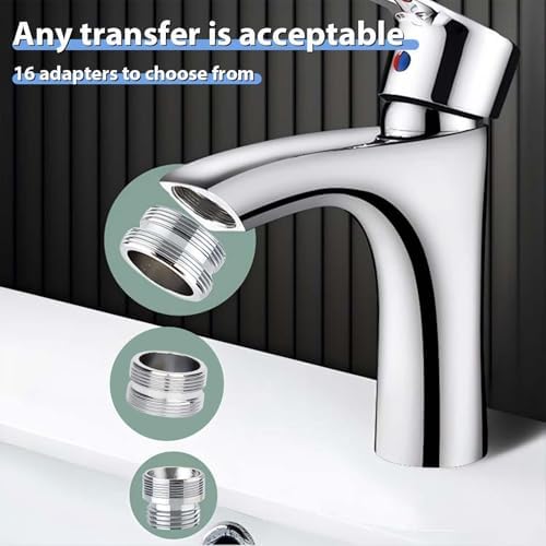 16 PCS Faucet Adapter, FRIVASTIC Sink Adapter for Faucet, Kitchen Sink Aerator Male to Female Water Hose, Attachment for Aerator, to Water Filter, Standard Hose Via Diverter - Image 6