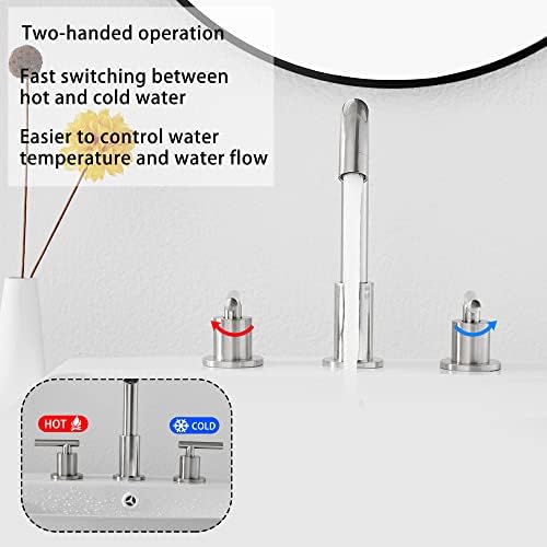 Bathroom Faucet Brushed Nickel 8 inch - Image 3