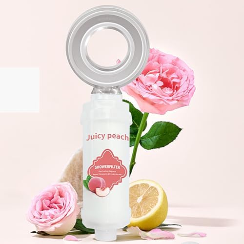 Vitamin C Shower Filter Shower Aromatherapy Bathroom Accessories for Hard Water Filter Remove Chlorine Fluoride Heavy Metals Improves Skin Condition Protects Hair Sakura Scent - Image 3