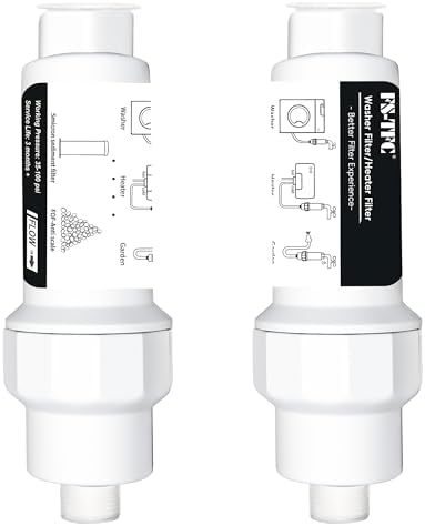 Garden Hose Filter for Washing Machine, RV, Pool & Pet – High-Efficiency Sediment & Scale Water Filter with Replaceable Cartridge Design,3/4" GHT,Anti-Corrosion, NSF Certified by FS-TFC
