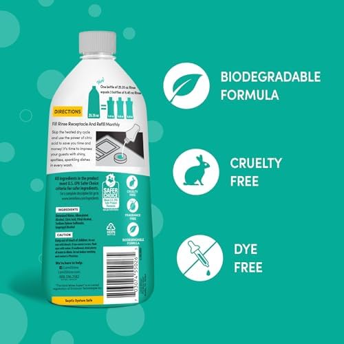 Lemi Shine Shine and Dry Natural Dishwasher Rinse Aid - 25.35 fl oz - Image 6