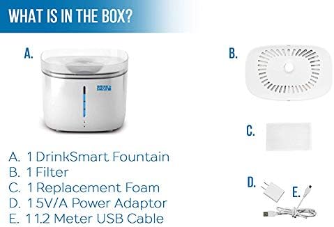 Drinksmart Pet Water Fountain- Smart App Controlled Water Dispenser for Dogs and Cats- Remote Control- Water Level Monitor and Alert- 70 Oz. 2 L Capacity- Super Quiet- Sleek Design- By Felix & Fido - Image 5