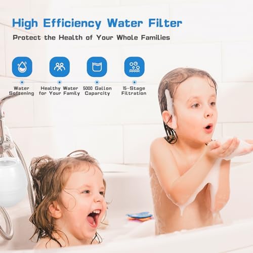 Bath Filter For Tub, Bathtub Water Filter, Bath Water Filter for Tub Faucet Reduce Heavy Metal, Chlorine, Hard Water Softener for Healthier Skin,Body, Hair, BPA-Free|5000 Gallons - Image 5