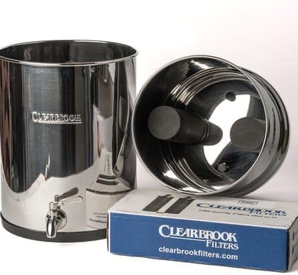 Clearbrook Water Filter 24L, Portable Gravity-Fed System, No Electricity Needed, for Travel, Camping, and Emergency Use, 3.25-Gallon Capacity by CLEARBROOK