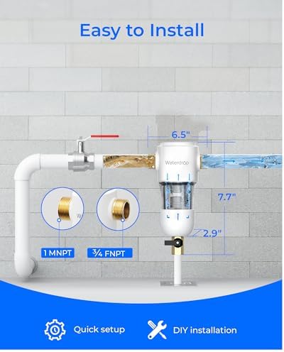 Waterdrop PF01 Spin Down Sediment Filter, 50/200 Micron - Image 6