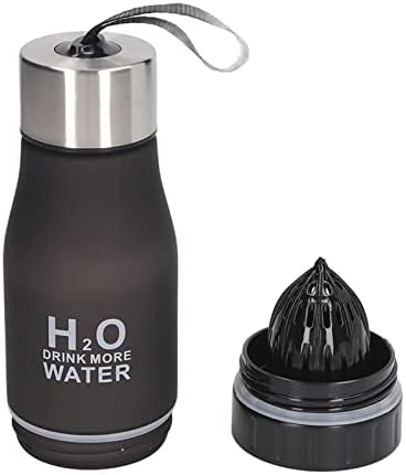 650ML Fruit Infuser Water Bottle, BPA Free Fruit Infuser Water Bottle Lemon Juice Squeezer Water Bottle, Outdoor Travel Portable Leakproof for Men Women Black - Image 5