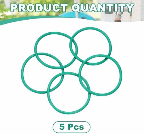 HARFINGTON 5 Pcs Fluorine Rubber O-Rings 40mm OD 35.2mm ID 2.4mm Width Round Sealing O Ring Seal Gasket for Industrial Engines Plumbing Faucet Hose Automotive - Image 3