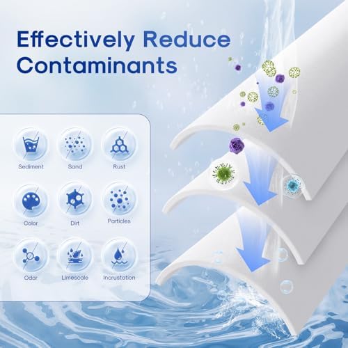 ICEPURE 10"X2.5" 10 Microns Whole House Sediment RO System Water Filter Replacement for Any 10 inch RO Unit, Dupont WFPFC5002, Aqua Pure AP110, Culligan P5, GE FXUSC, Whirpool WHKF-GD05 PP10-05, 4PACK - Image 4
