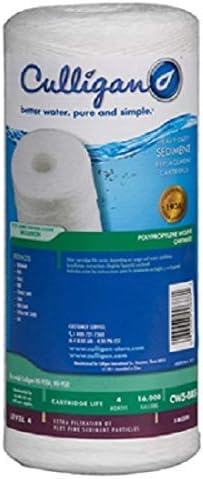 Culligan CW5-BBS Water Filter Replacement Cartridge for Whole House Water Filtration System - Premium Filter Reduces Sediment, Dirt, Scale Particles & Rust, White, 1 Count (Pack of 3) by CulliganWater