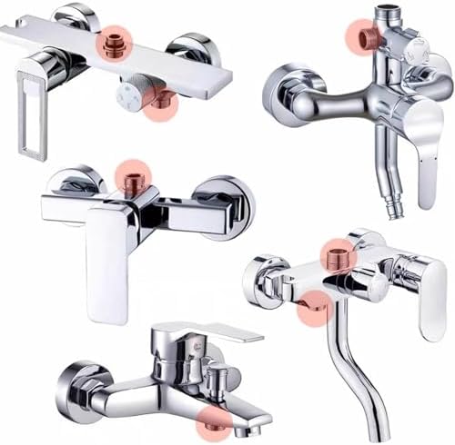 7 Piece Faucet Adapter Kits, Kitchen Brass Male & Female Aerator Adapters for Water Filter, Standard Hose，Garden Hose via Diverter - Image 5