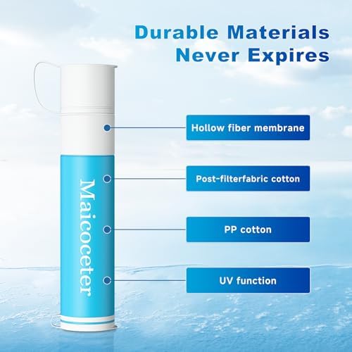 0.1 Micron Water Filter Straw for Camping, 1 Pack - Image 6