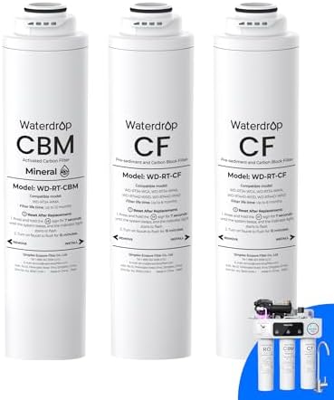 Waterdrop RT-2CFCBM Filter, Replacement for T3-M & T3-T RO System by Waterdrop