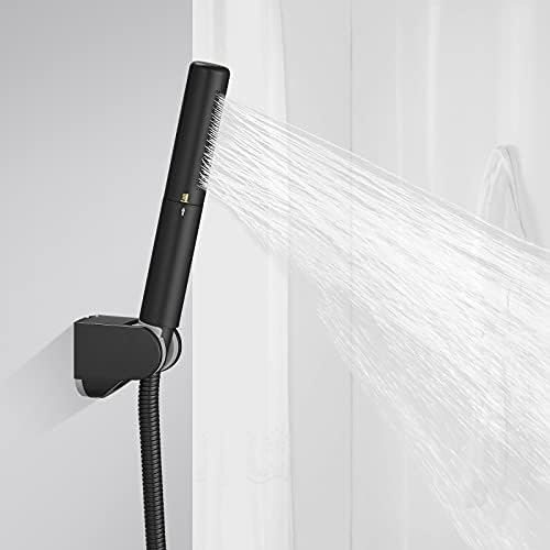 BESy Handheld Shower Head Sprayer Shower Wand Hand Shower Showerhead Black - Image 2