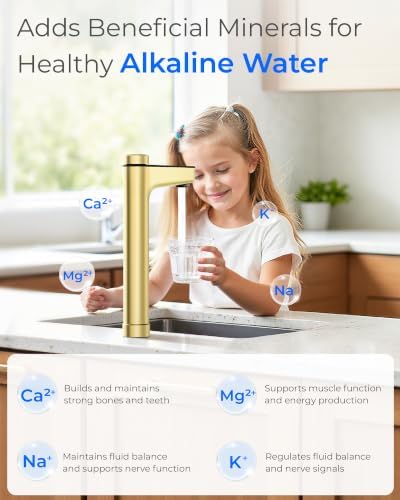 Waterdrop X12Alkaline Mineral Reverse Osmosis System 1200 GPD Gold Faucet - Image 5