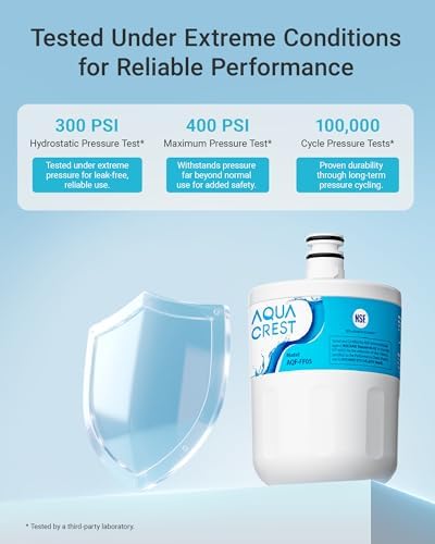 AQUA CREST 5231JA2002A Refrigerator Water Filter, 3 Pack - Image 6