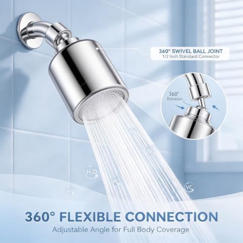 2 in 1 Shower Filter and Filtered Shower Head for Hard Water - Image 6