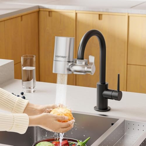 Vortopt T1 Water Filter for Sink Faucet, NSF Certified Reduces Chlorine by Vortopt