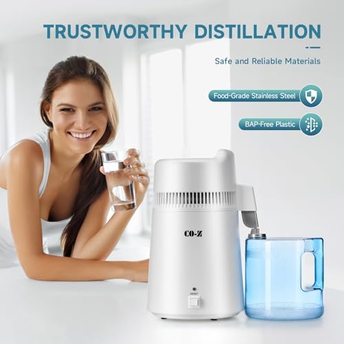 CO-Z 6L Water Distiller, Larger 1.6 Gal Countertop Home Distillers, Distilling Pure Water Machine for Home Table Desktop, Distilled Water Making Machine, Water Purifier to Make Clean Water for Home - Image 4