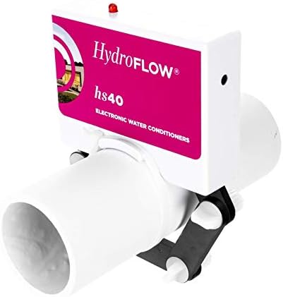 HydroFLOW HS40 | Eco Friendly Alternative to Salt Water Softeners | Descaler for Large Homes & Chemical Reducer for Residential Pools | Fits Pipes Up to 2.5" Outer Diameter by HydroFLOWUSA