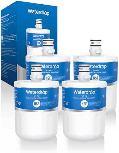 Waterdrop 5231JA2002A Refrigerator Water Filter, 4 Pack by Waterdrop