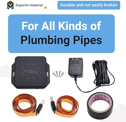 Electronic Water Descaler System Reduces Limescale Rust and Minerals No Chemicals Easy Installation 10w US Plug - Image 4