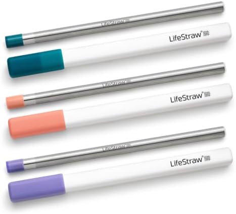 LifeStraw Sip – Reusable Stainless Steel Water Filter Drinking Straw by Unknown