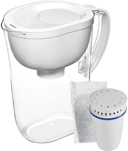Brita Refillable Water Filtration System with Large 10 Cup Pitcher 1 Shell and 1 Filter, SmartLight Change Indicator, BPA-Free, 80% Less Plastic*, Lasts Two Months, Large, 10-Cup Capacity, White - Image 5