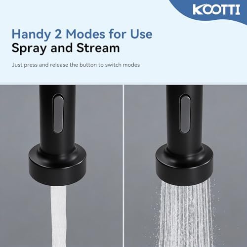 Kitchen Faucet Head Replacement with 2 Modes, Pull Down Spray Head for Kitchen Faucet, Kitchen Sink Sprayer Replacement Compatible with Moen, American Standard, Kohler Faucets - Image 3