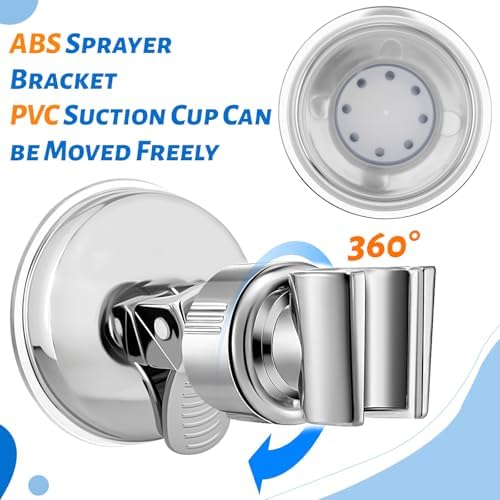 Pet Shower Attachment with 8.2ft Hose & Silicone Brush，Three modes Dog Bathing Tool，Easy Connect to Bathtub Faucet for Dogs Cats Home Use - Image 5
