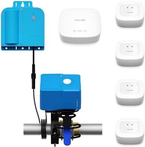 YoLink Smart Water Leak Detection & Shutoff Kit by YoLink
