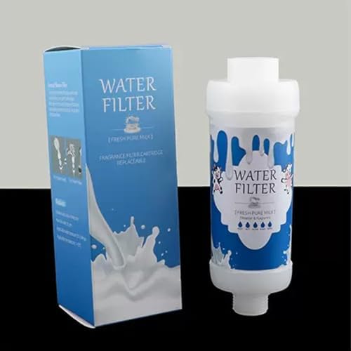 Vitamin C Shower Head Filter for Hard Water Filter Shower Aromatherapy Replacement Cartridge Bathroom Accessories Remove Chlorine Fluoride Heavy Metals Improves Skin Condition Protects Hair Milk by Unknown