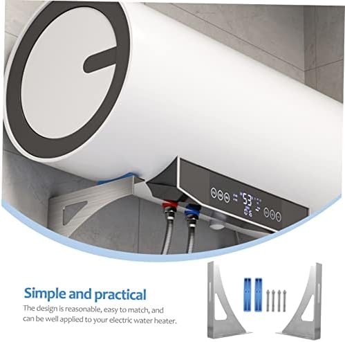 Stainless Steel Water Heater Wall Bracket Pair, Hollow Support - Image 3