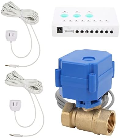 AUNMAS Water Leakage Alarm Sensor with Dual Way DN20 Brass Ball Valve (US - Image 5