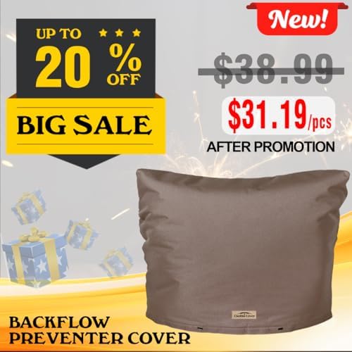 Insulated Backflow Preventer Cover, 30x24 Inch, Brown - Image 2
