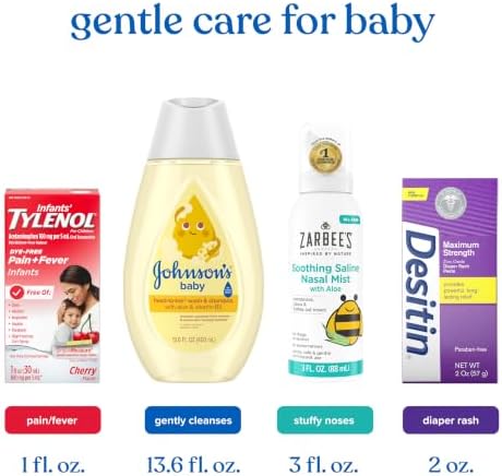 Johnson's Baby Gentle Care Kit with Desitin Maximum Strength, 4 Items - Image 2