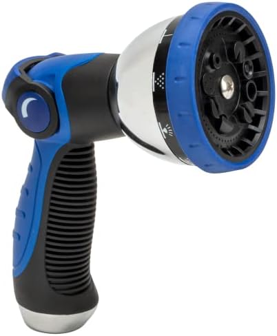 VIKING Hose Nozzle, 10 Spray Patterns, Thumb Control for Cars and Homes by VikingCarCare