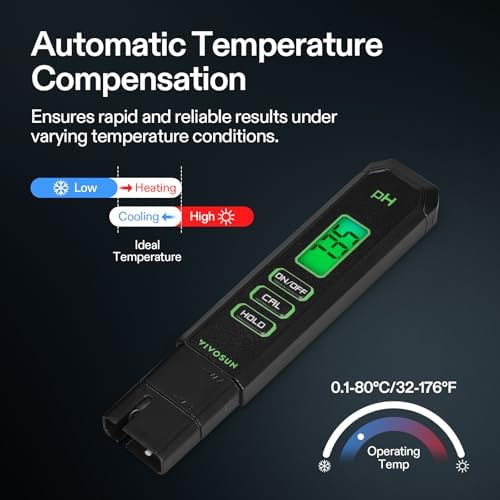 VIVOSUN Digital pH Meter 0.01 Accuracy Pen Tester for Water Hydroponics - Image 3