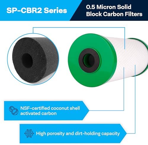 SpiroPure SP-CBR2-BB 10x4.5 Carbon Block Water Filter CBC-BB 155170-43, 6PK - Image 2