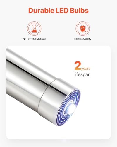 VEVOR UV Water Purifier, 8W 1GPM, 110V Versatile Ultraviolet Water Purifier Filter with Stainless Steel Housing, Whole House UV Water Filter with Quartz Sleeve Fit for Shower/Drinking/Cleaning - Image 6