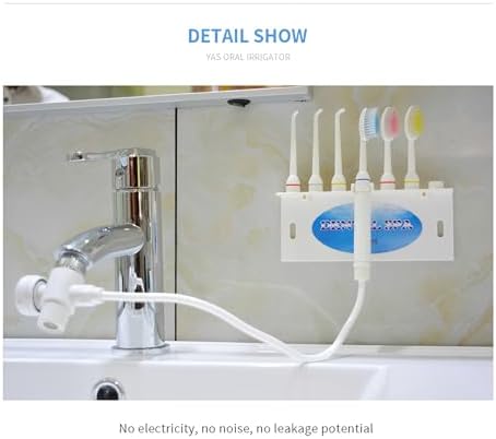 Water Flosser for Family Use 3 Jet Tips & 3 Toothbrush for Faucet & Shower, Oral Irrigator Non-Electric Safety , Dental Oral Care Tooth Cleaning - Image 2
