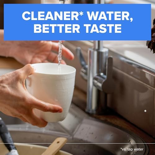 Brita Faucet Mount Water Filter System, Chrome, No-Wait Filtration, Easy Install, Multi-Use Tap Water Filter for Kitchens, Bathrooms & Small Spaces (Pack of 4) - Image 4